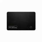 Velora ultra-slim tracker card compatible with Apple Find My for wallets and luggage.