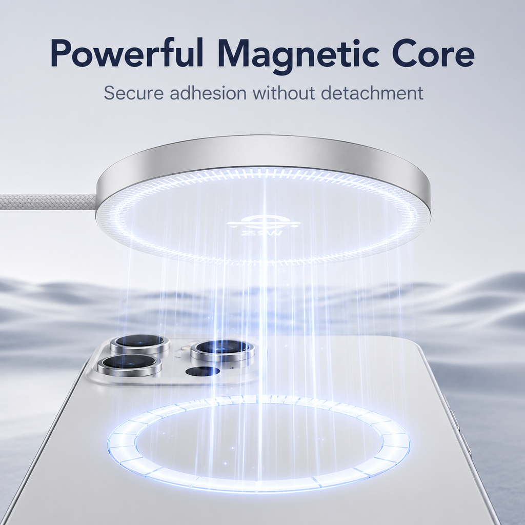 Ultra-Slim Portable USB-C Magnetic Charger