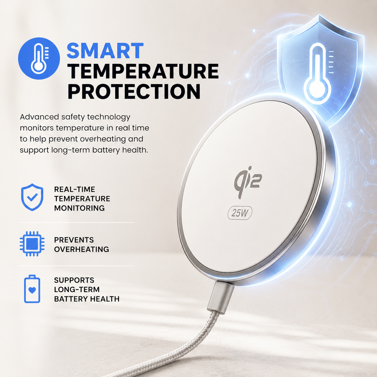 Ultra-Slim Portable USB-C Magnetic Charger