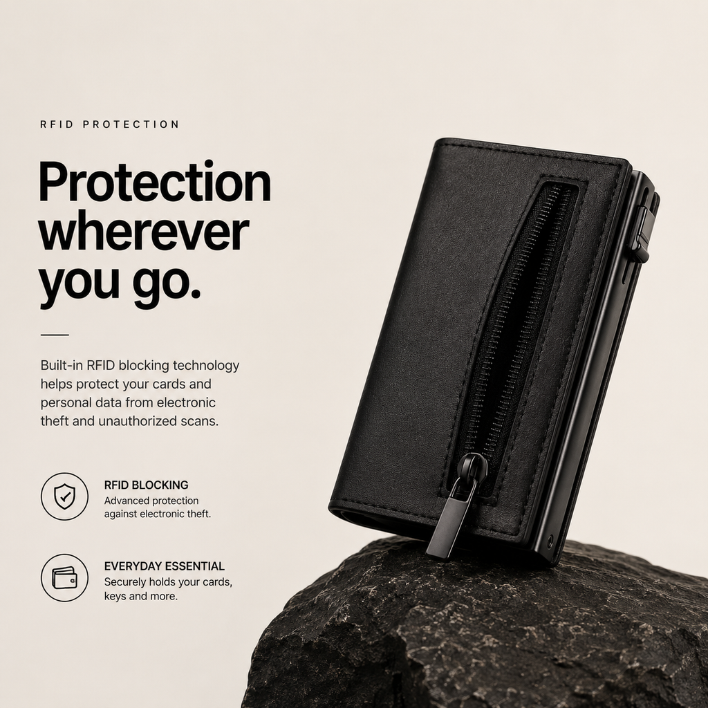 RFID-Blocking Card Holder Wallet