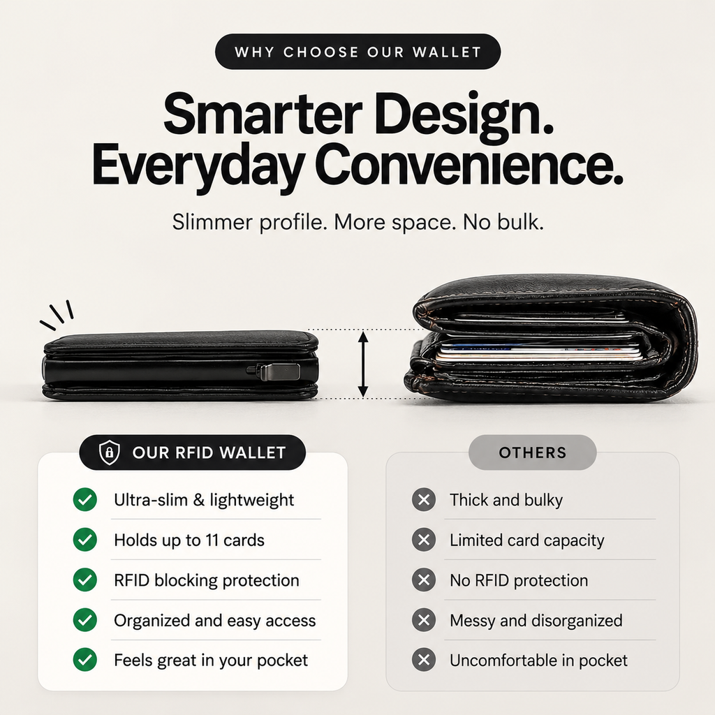 RFID-Blocking Card Holder Wallet
