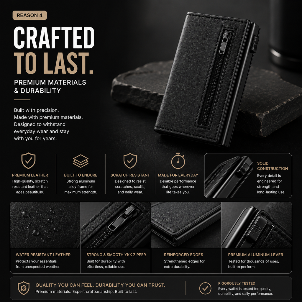 RFID-Blocking Card Holder Wallet