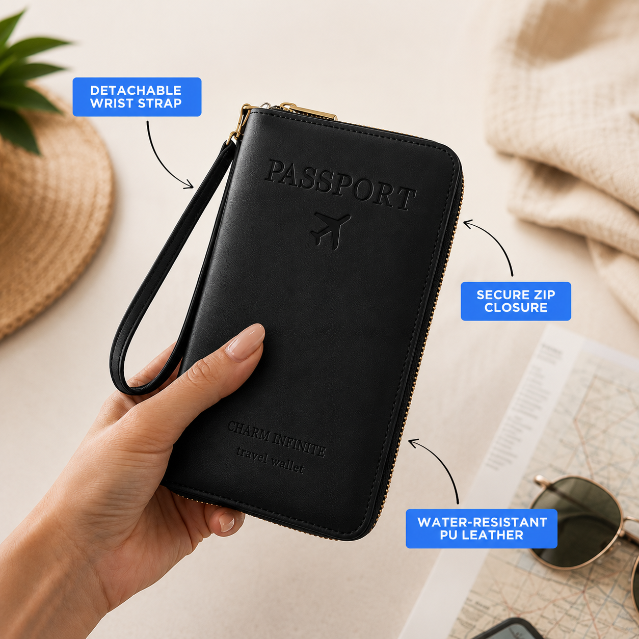 RFID Travel Passport Holder