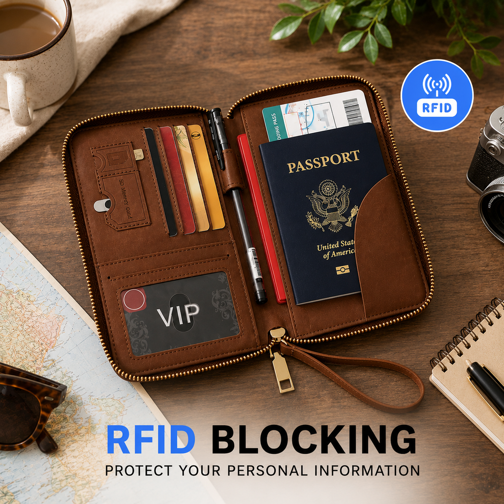RFID Travel Passport Holder