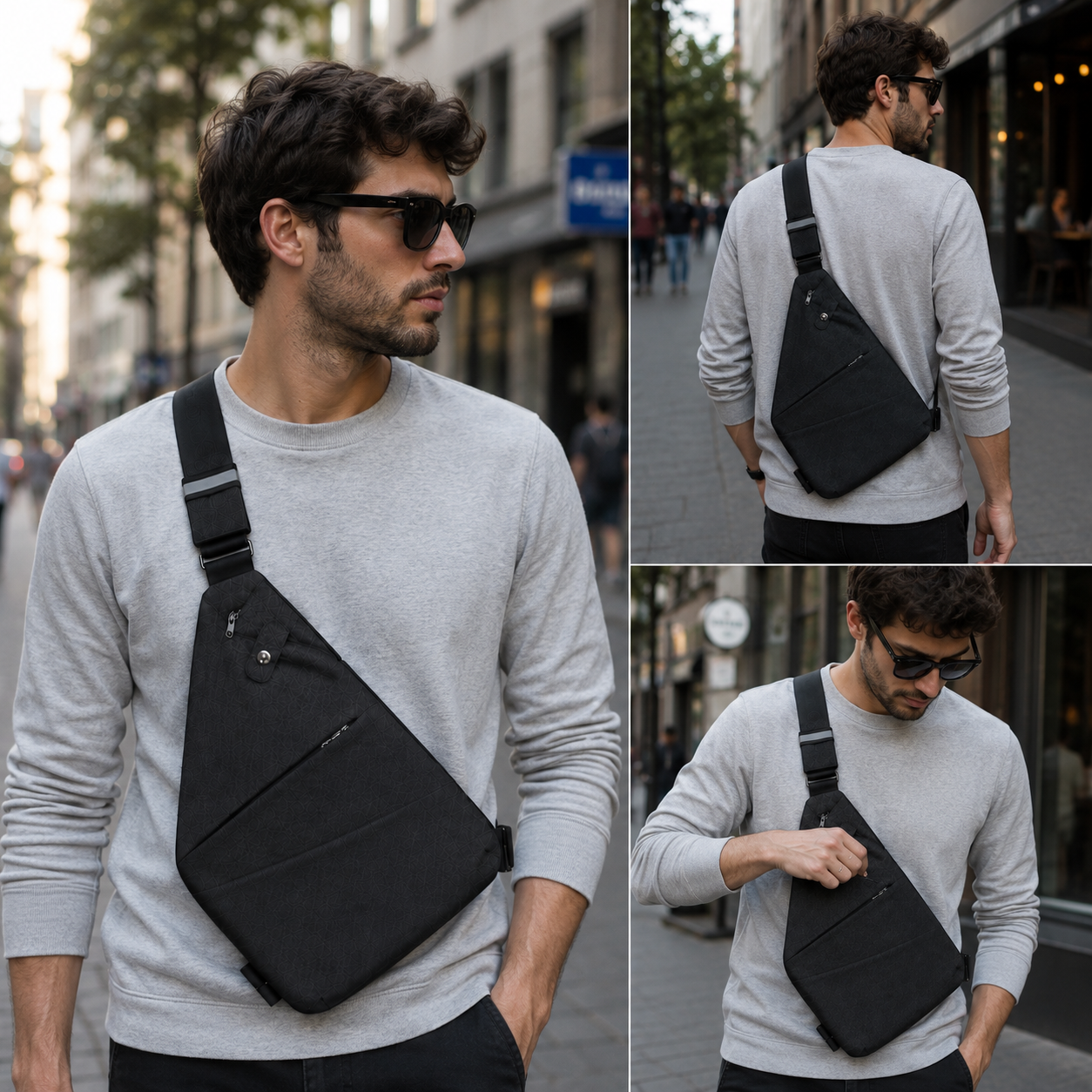 Anti-Theft Crossbody Sling Bag